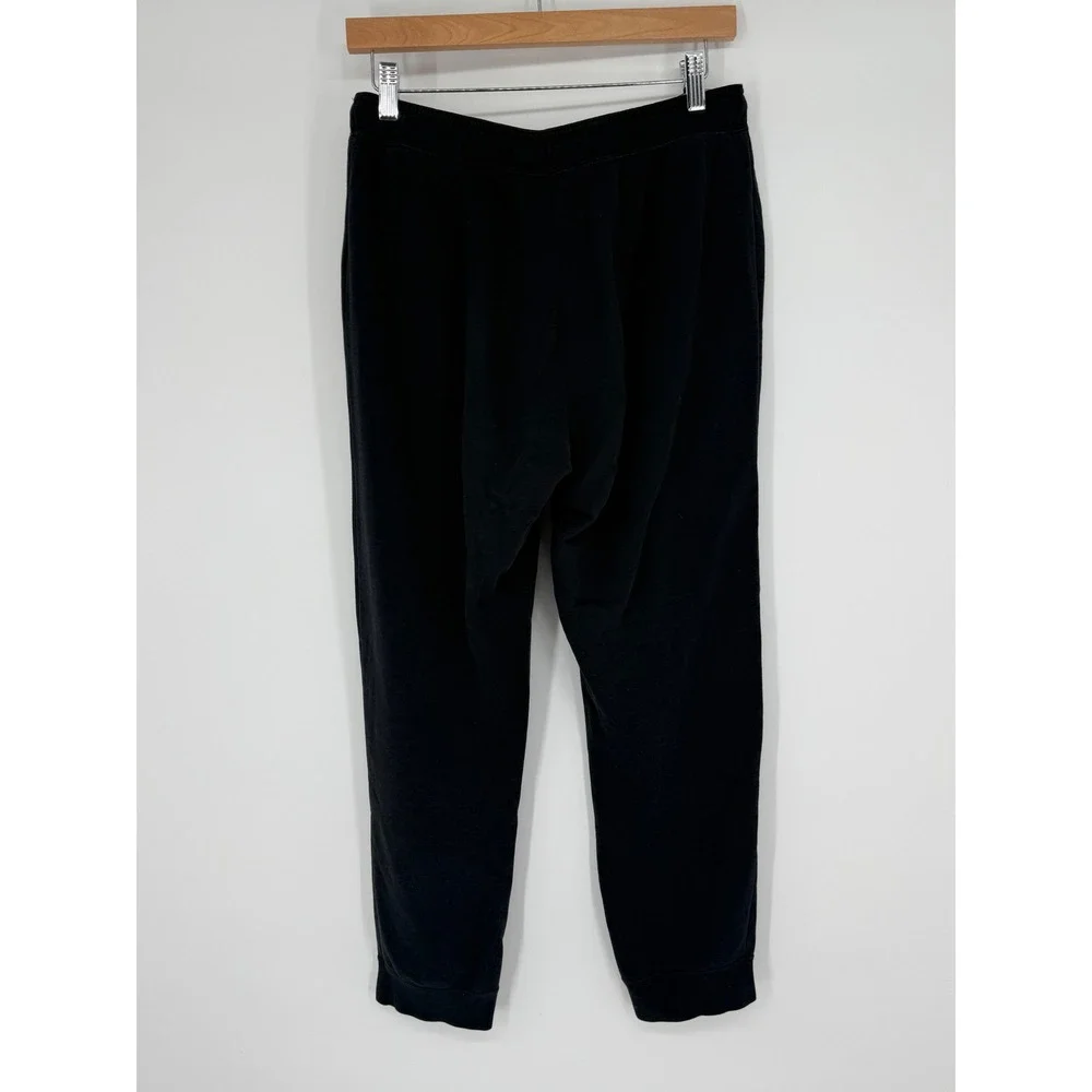 Nike Womens Rally Pants‎ Loose Joggers Black Sweatpants Size M Flip Waistband